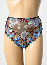 Culotte haute légère et transparente marron EMPREINTE femme