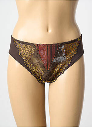 Culotte stretch marron EMPREINTE femme