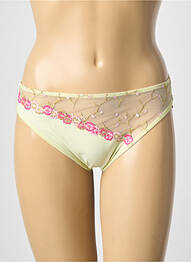 Culotte tissage satiné vert EMPREINTE femme