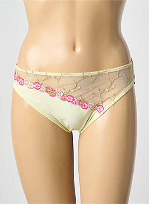 Culotte tissage satiné vert EMPREINTE femme