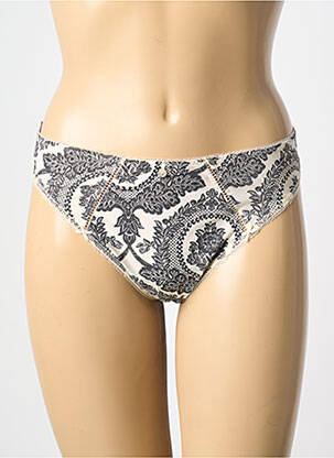 String tissage popeline beige EMPREINTE femme