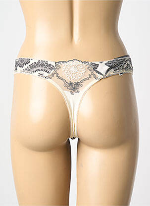 String tissage popeline beige EMPREINTE femme