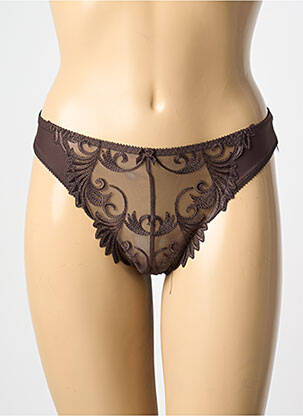 String stretch marron EMPREINTE femme