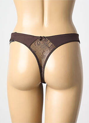 String stretch marron EMPREINTE femme