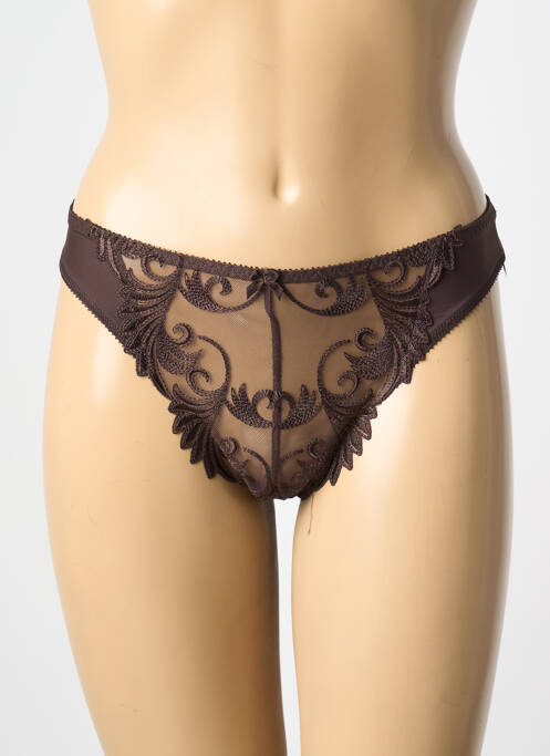 String marron EMPREINTE pour femme