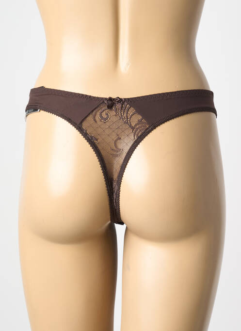 String marron EMPREINTE pour femme