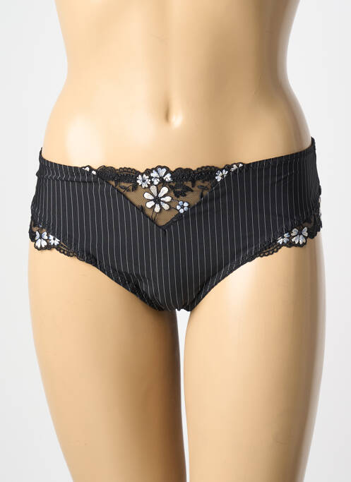 Tanga noir EMPREINTE pour femme