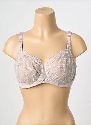 Soutien-gorge légère et transparente haut soutien-gorge emboitant gris EMPREINTE femme