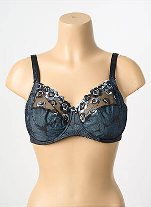 Soutien-gorge broderie bleu EMPREINTE femme