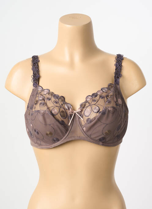 Soutien-gorge marron EMPREINTE pour femme