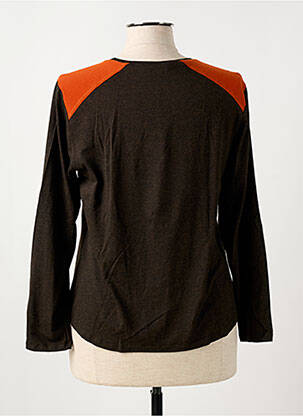 T-shirt manches longues manches longues marron CHRISTIAN MARRY femme