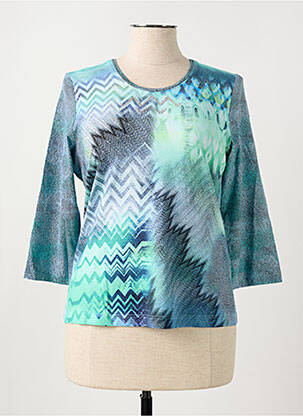 T-shirt manches 3/4 manches 3/4 bleu RABE femme