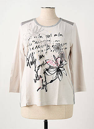 T-shirt manches 3/4 manches 3/4 beige RABE femme