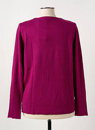 Pull coupe cintrée manches longues violet HAJO femme