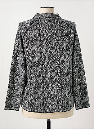 Pull tissage chiné manches longues noir THOMAS RABE femme