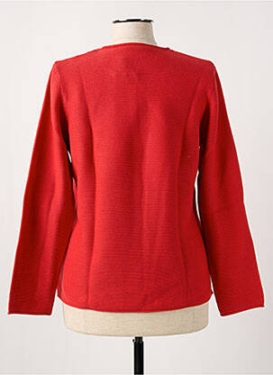 Pull coupe cintrée manches longues rouge RABE femme