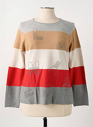 Pull coupe cintrée manches longues gris THOMAS RABE femme