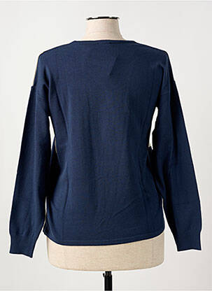 Pull coupe cintrée manches longues bleu BARBARA LEBEK femme