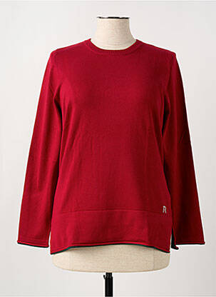 Pull coupe cintrée manches longues rouge THOMAS RABE femme