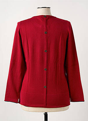 Pull coupe cintrée manches longues rouge THOMAS RABE femme