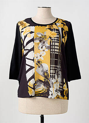 Blouse imprimé fleurs manches 3/4 jaune THOMAS RABE femme