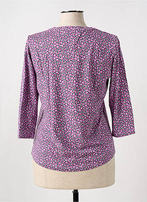 T-shirt manches 3/4 manches 3/4 violet THOMAS RABE femme