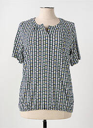 T-shirt stretch manches courtes bleu RABE femme