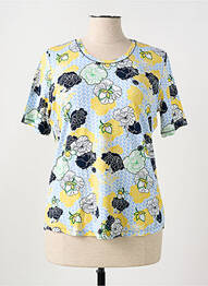 T-shirt stretch manches courtes jaune THOMAS RABE femme