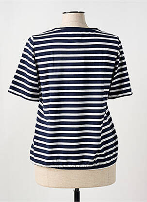 T-shirt sérigraphie avec strass manches courtes bleu RABE femme