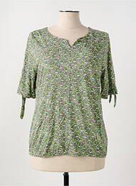 T-shirt col v manches courtes vert RABE femme