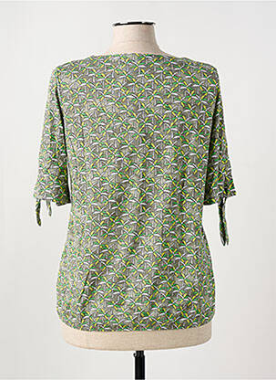 T-shirt col v manches courtes vert RABE femme