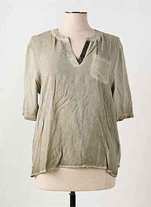 Blouse manches courtes manches courtes beige THOMAS RABE femme