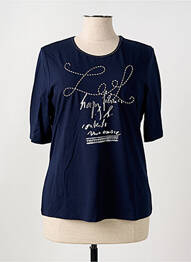 T-shirt manches mi-longues manches courtes bleu RABE femme