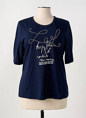 T-shirt manches mi-longues manches courtes bleu RABE femme