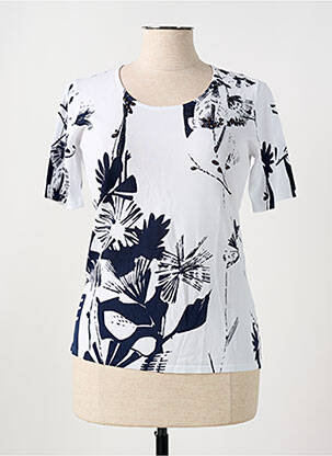 Top stretch manches courtes blanc FREYA femme