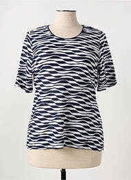 T-shirt stretch manches courtes bleu RABE femme