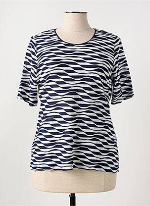 T-shirt stretch manches courtes bleu RABE femme