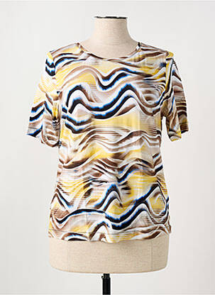 T-shirt imprimé fantaisie manches courtes jaune RABE femme