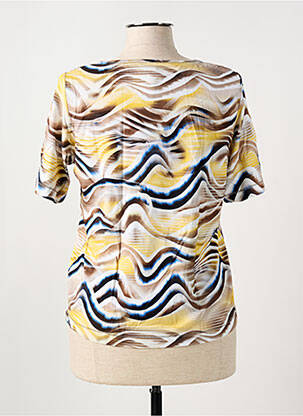 T-shirt imprimé fantaisie manches courtes jaune RABE femme