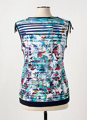 Débardeur stretch sans manche bleu HAJO femme
