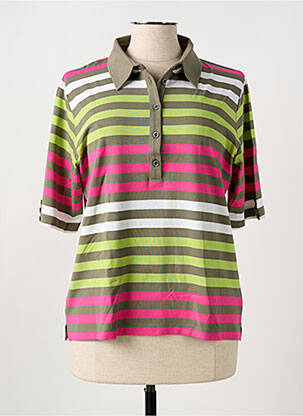 Polo manches mi-longues manches courtes vert RABE femme