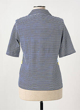Polo imprimé rayures manches courtes bleu RABE femme