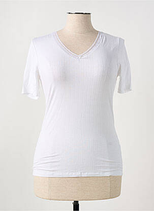 Top/caraco tissage jersey blanc MEY femme