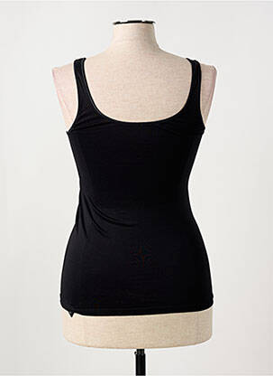 Top/caraco effet matière satinée noir MEY femme