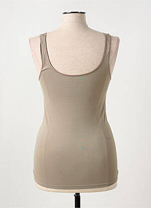 Top/caraco effet matière satinée gris MEY femme