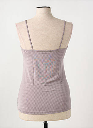 Top/caraco tissage satiné marron MEY femme