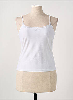 Top/caraco bretelles élastiquées blanc MEY femme