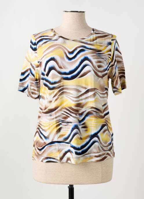 T-shirt imprimé fantaisie manches courtes jaune RABE femme