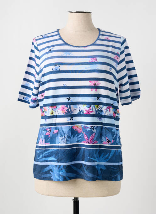 T-shirt bleu BE AND BE THOUCH DOWN pour femme