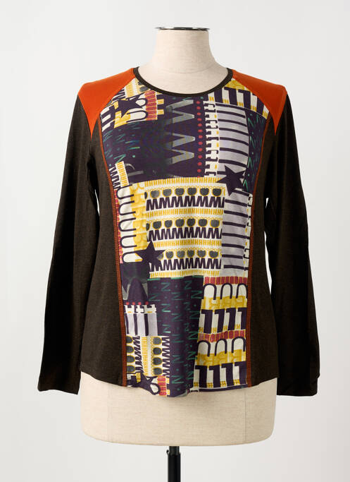 T-shirt marron CHRISTIAN MARRY pour femme